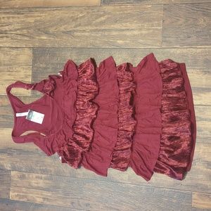 NWT- Rue 21 ruffle tank top womans size small